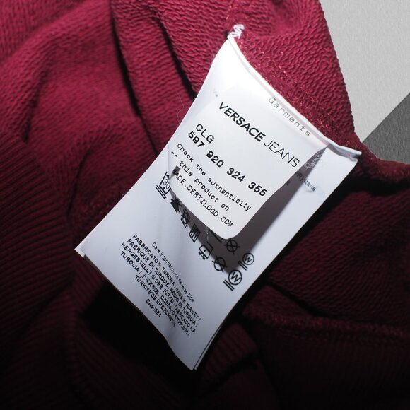 Versace Jeans Crewneck Sweatshirt Authentic Tiger Graphic Men's Medium Red - Picture 8 of 8